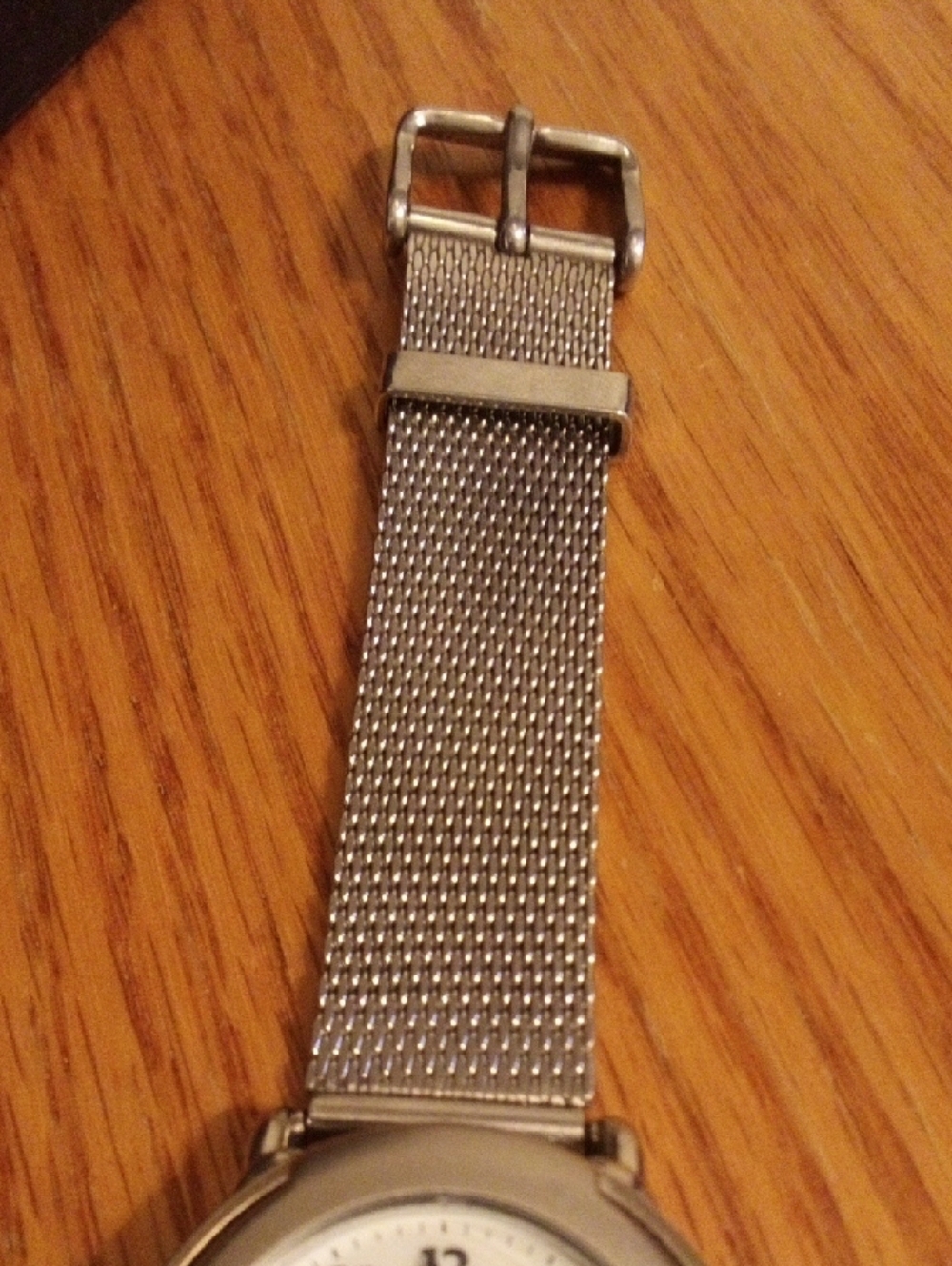 Timex Silver Case White Dial Mesh Band Watch - Picture 6 of 9